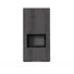 KRATKI FLOKI BOX 8 kW NATURALI PIETRA KANDALLÓ KŐ BURKOLATTAL FEKETE BELSŐVEL