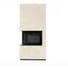 KRATKI FLOKI BOX 8 kW OXIDE BIANCO KANDALLÓ KŐ BURKOLATTAL BALOS FEKETE BELSŐVEL