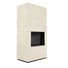 KRATKI FLOKI BOX 8 kW OXIDE BIANCO KANDALLÓ KŐ BURKOLATTAL FEKETE BELSŐVEL