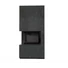 KRATKI FLOKI BOX 8 kW OXIDE NERO KANDALLÓ KŐ BURKOLATTAL BALOS FEKETE BELSŐVEL