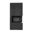 KRATKI FLOKI BOX 8 kW OXIDE NERO KANDALLÓ KŐ BURKOLATTAL JOBBOS FEKETE BELSŐVEL