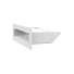 MINIMAL SZELLŐZŐRÁCS FEHÉR 6x20cm  HÁTFALLAL SLIM