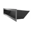 MINIMAL SZELLŐZŐRÁCS INOX 9x40cm  HÁTFALLAL SF