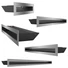 MINIMAL SZELLŐZŐRÁCS INOX 9x40cm  HÁTFALLAL SF